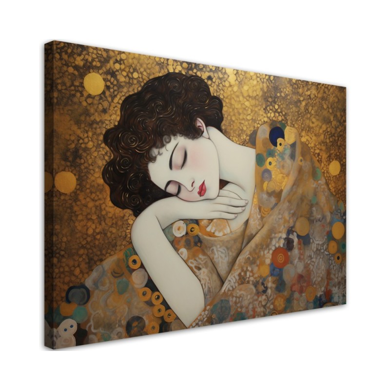 Bild auf Leinwand - Weibliches Gesicht - G. Klimt | Feeby