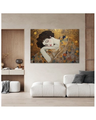 Obraz na płótnie - Kobieca twarz - G. Klimt | FEEBY