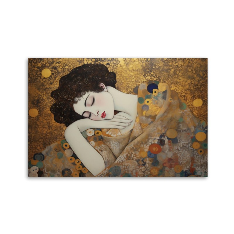 Bild auf Leinwand - Weibliches Gesicht - G. Klimt | Feeby