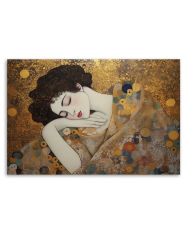 Bild auf Leinwand - Weibliches Gesicht - G. Klimt | Feeby
