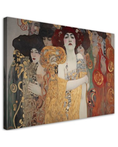 Leinwandbild - Damenbildnis einer Frau - G. Klimt | Feeby