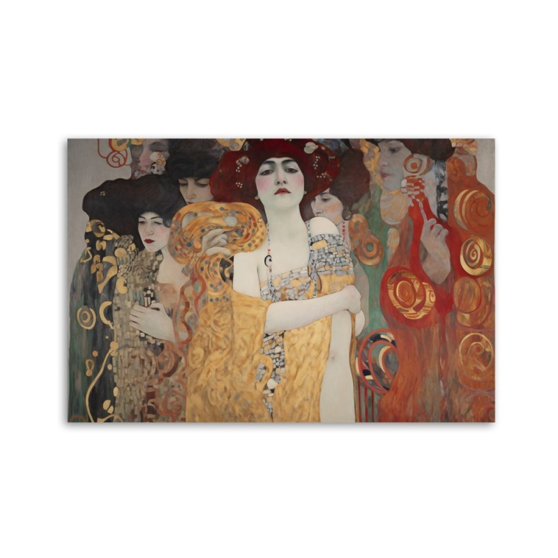 Leinwandbild - Damenbildnis einer Frau - G. Klimt | Feeby