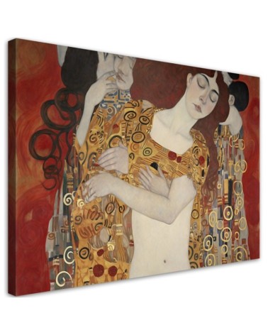 Leinwanddruck - Kuss der Frau abstrakt - G. Klimt | Feeby
