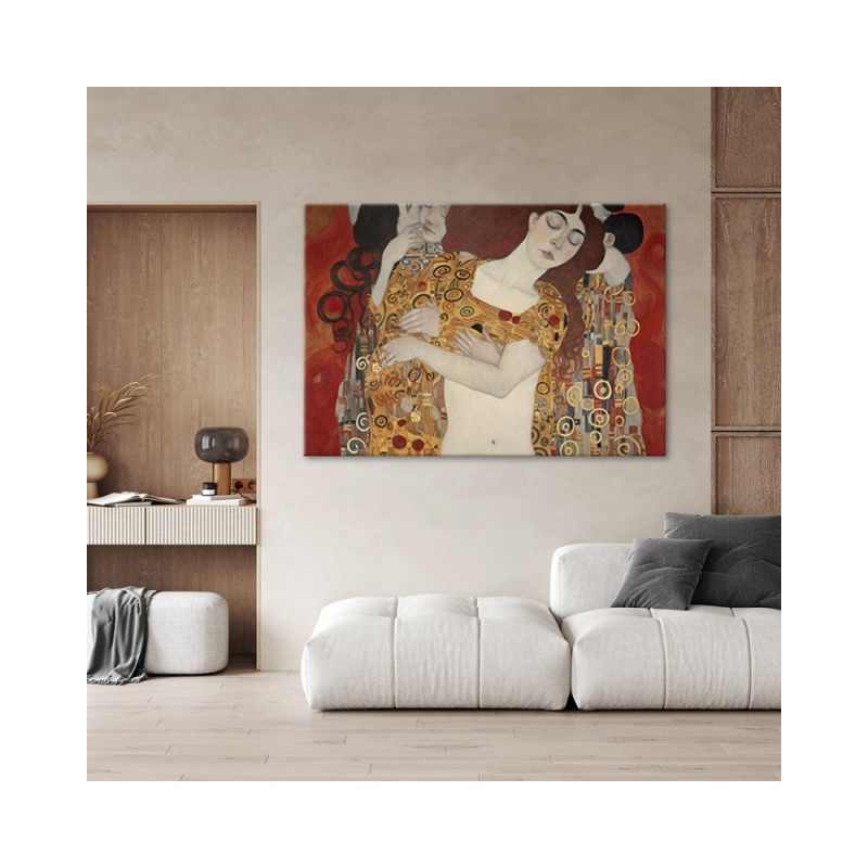 Leinwanddruck - Kuss der Frau abstrakt - G. Klimt | Feeby