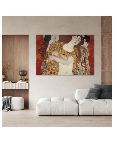 Leinwanddruck - Kuss der Frau abstrakt - G. Klimt | Feeby