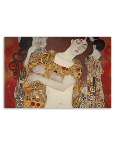 Leinwanddruck - Kuss der Frau abstrakt - G. Klimt | Feeby