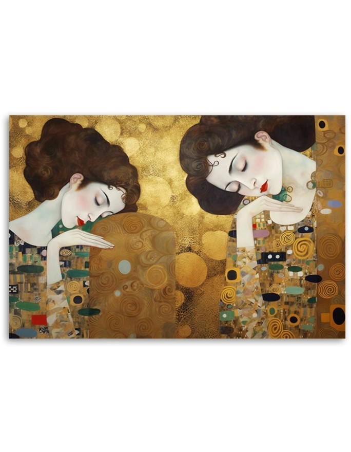 Obraz na płótnie - Portret kobiety w złocie - G. Klimt | FEEBY