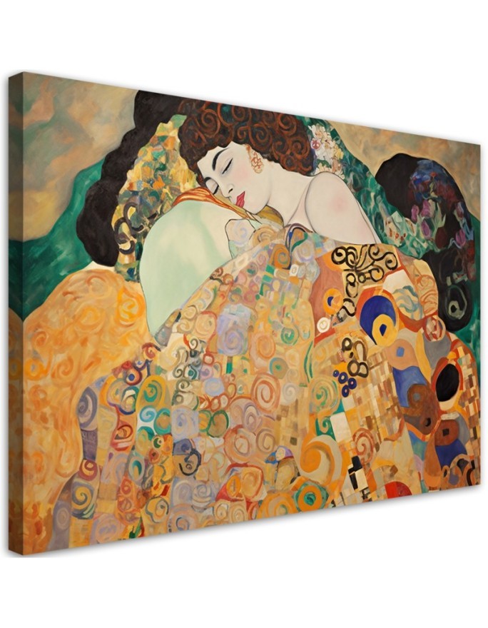 Leinwandbild - Porträt einer Frau - G. Klimt | Feeby
