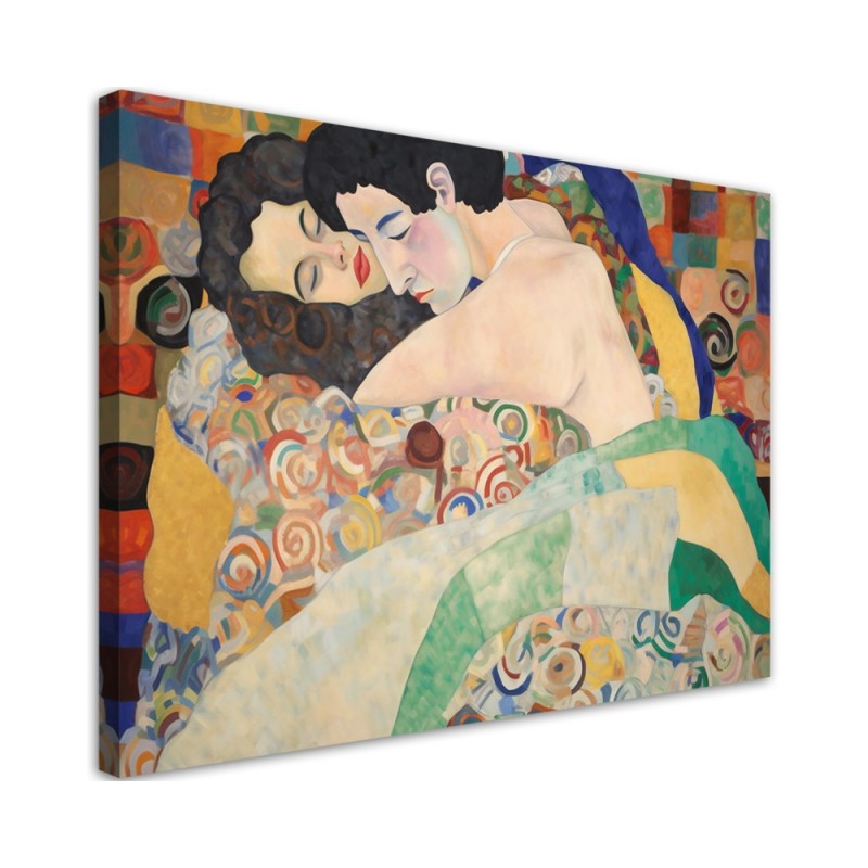Dekoratives Leinwandbild - Der Kuss - G. Klimt | Feeby