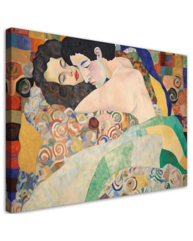 Dekoratives Leinwandbild - Der Kuss - G. Klimt | Feeby