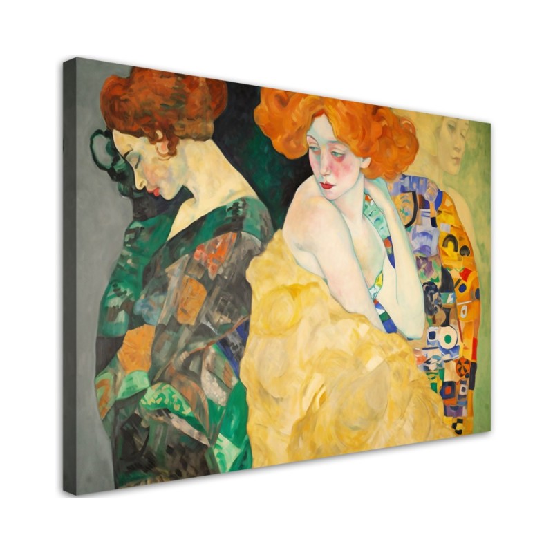Modernes Wandbild - Abstrakte Frauen - G. Klimt | Feeby