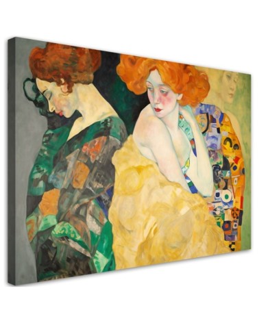 Modernes Wandbild - Abstrakte Frauen - G. Klimt | Feeby
