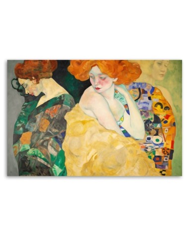 Modernes Wandbild - Abstrakte Frauen - G. Klimt | Feeby