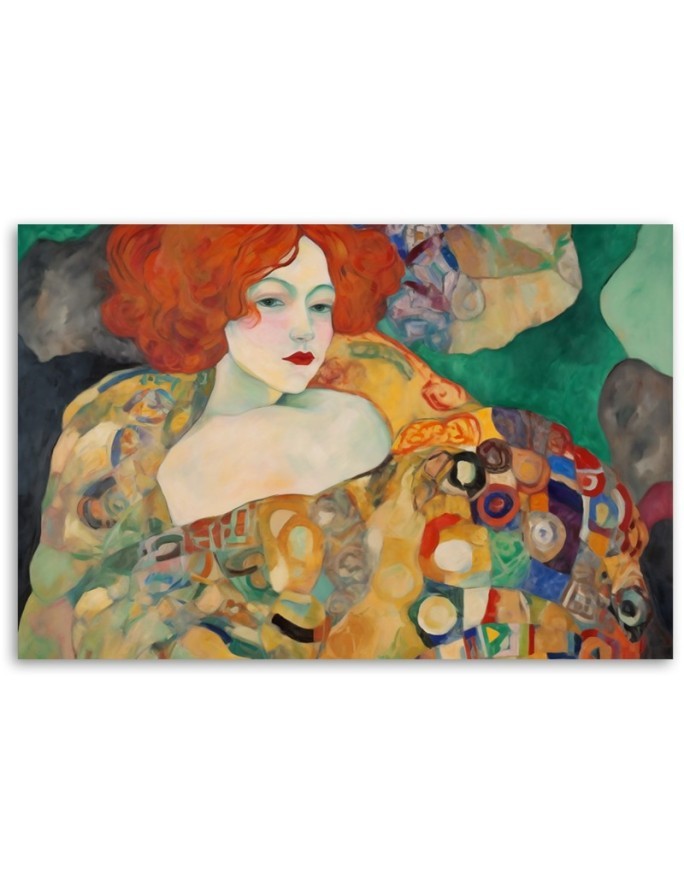 Obraz na płótnie - Rudowłosa kobieta - G. Klimt | FEEBY