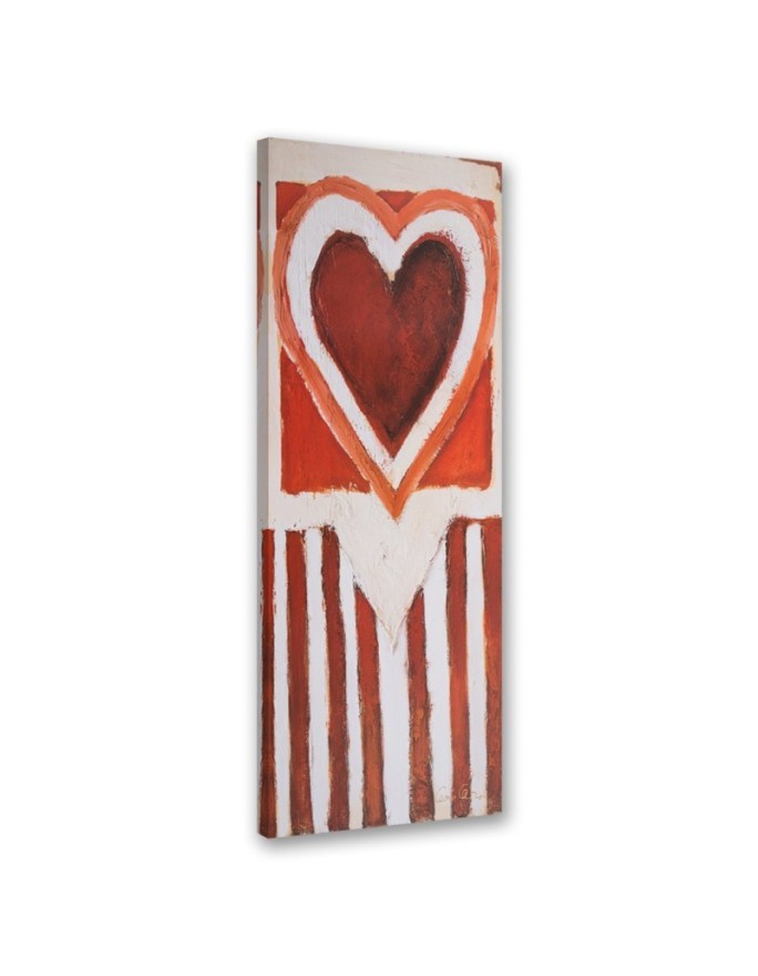 Canvas print for the wall - Painted heart | FEEBY