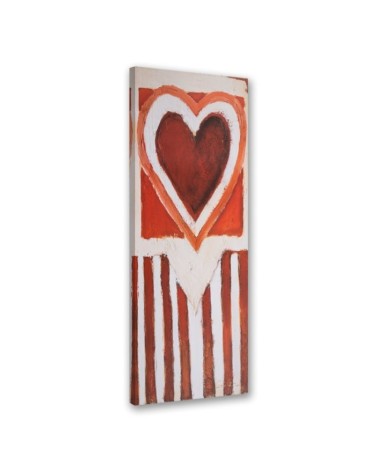 Canvas print for the wall - Painted heart | FEEBY
