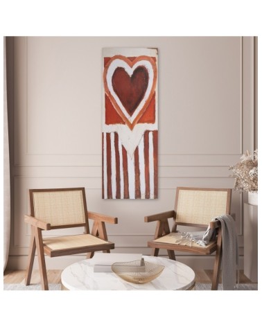 Bild auf Leinwand - Gemaltes Herz | Feeby