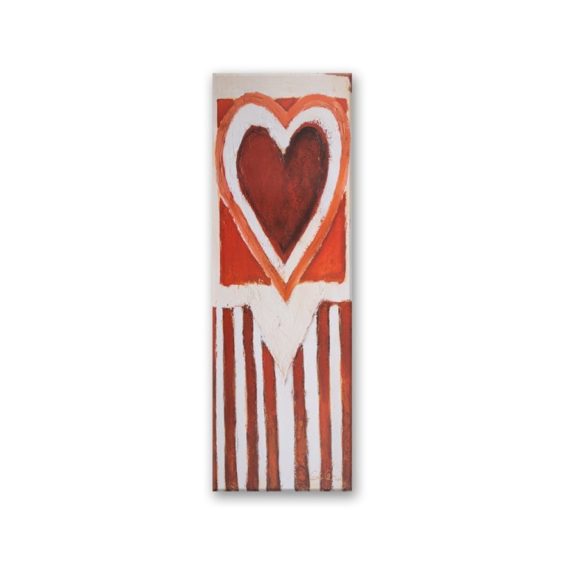 Bild auf Leinwand - Gemaltes Herz | Feeby