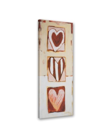 Modern painting for wall - Three hearts | FEEBY