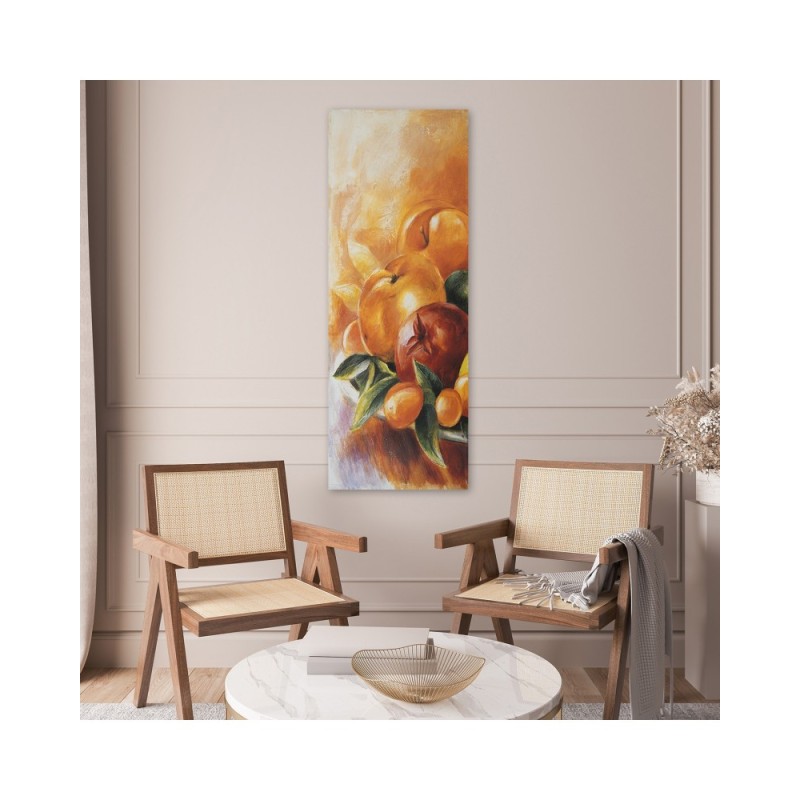 Leinwandbild - Frisches Obst gemalt | Feeby