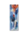 Bedroom wall painting - Painted colourful flowers | FEEBY
