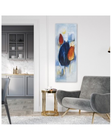 Bild auf Leinwand - Fee Tulpen gemalt | Feeby