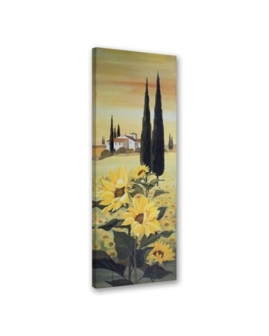 Canvas print - Sunflowers on a house background | FEEBY