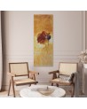 Canvas print for the bedroom - Painted poppy flower | FEEBY