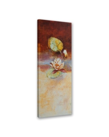 Canvas print for living room - Water lily flower painted | FEEBY