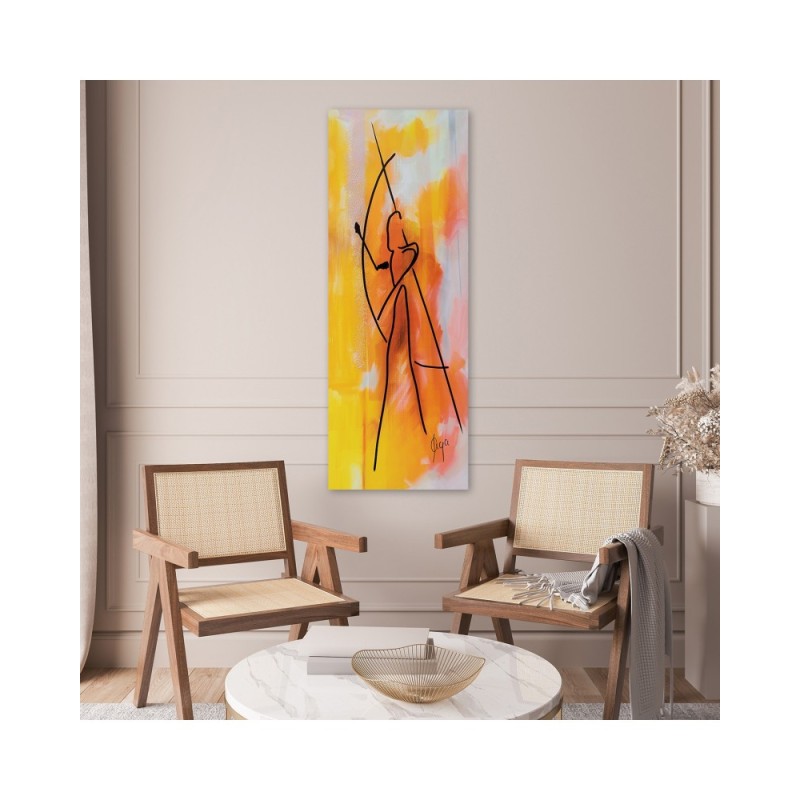 Leinwandbild - Afrikanischer Bogenschütze | Feeby