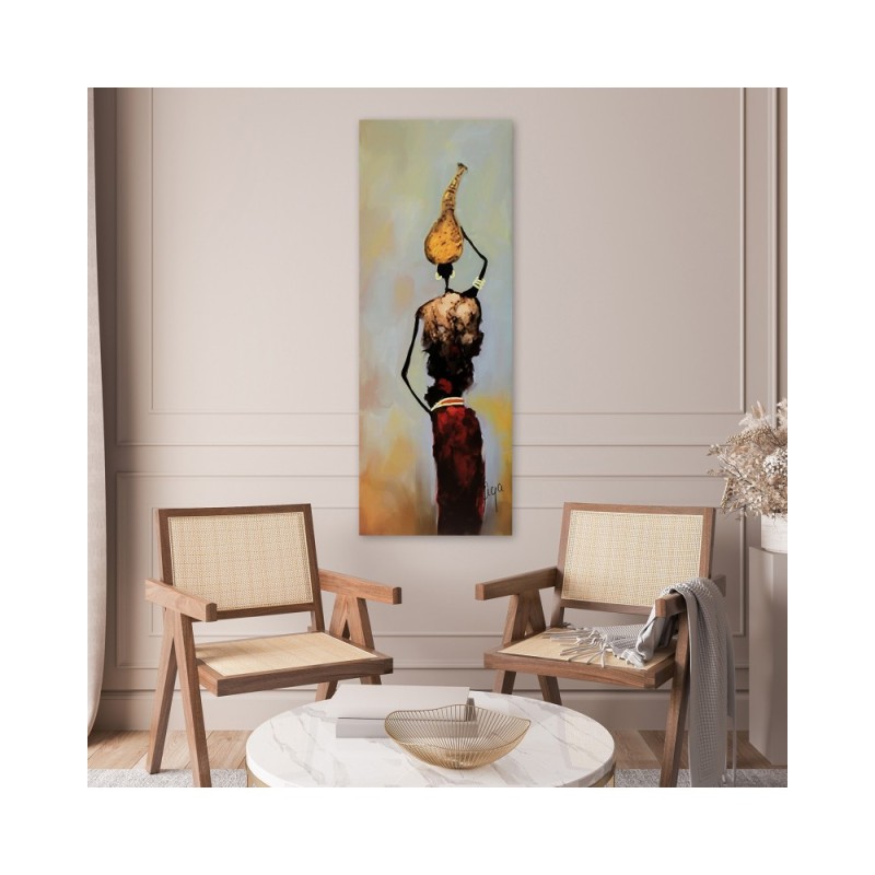 Modernes Wandbild - Afrikanische Frau | Feeby