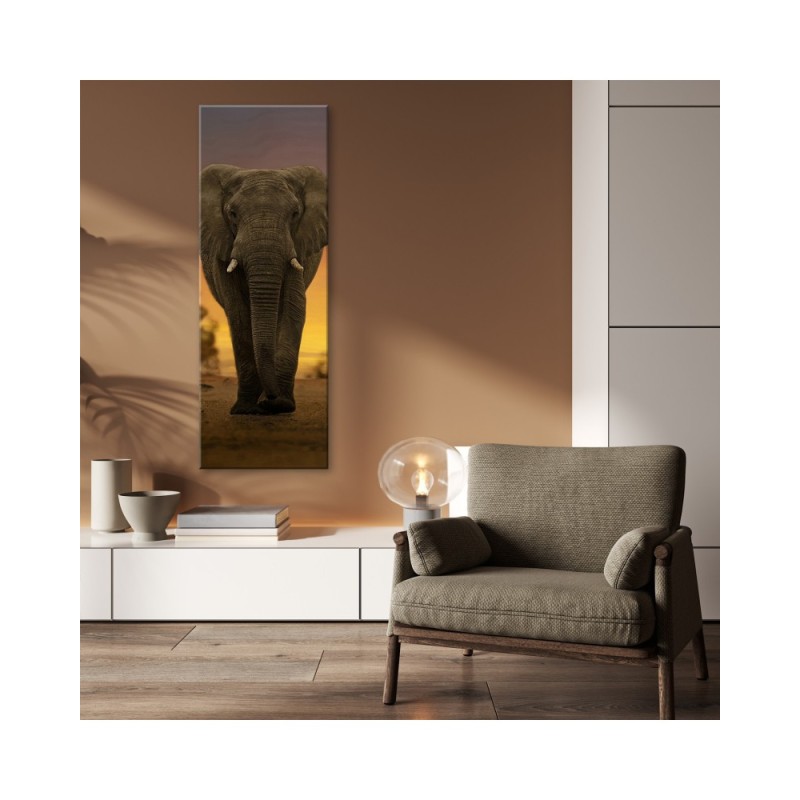 Leinwandbild - Elefant in der Wüste | Feeby