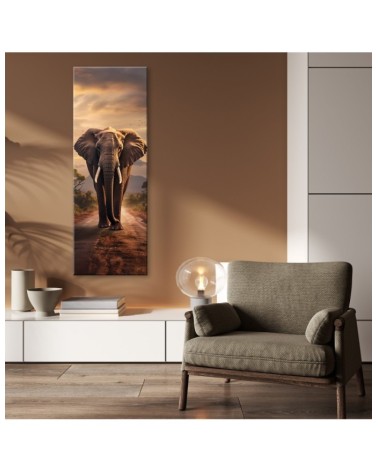 Modernes Wandbild - Laufender Elefant | Feeby