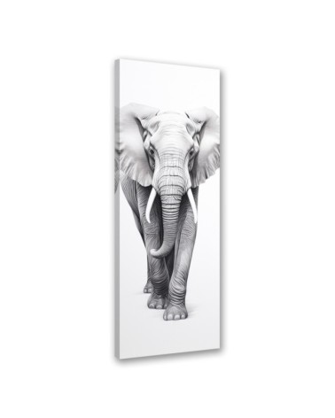 Leinwanddruck - Monochromer Elefant | Feeby