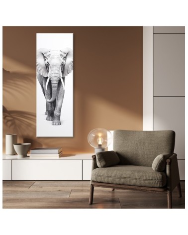 Leinwanddruck - Monochromer Elefant | Feeby