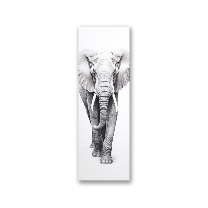 Leinwanddruck - Monochromer Elefant | Feeby