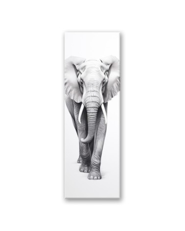 Leinwanddruck - Monochromer Elefant | Feeby
