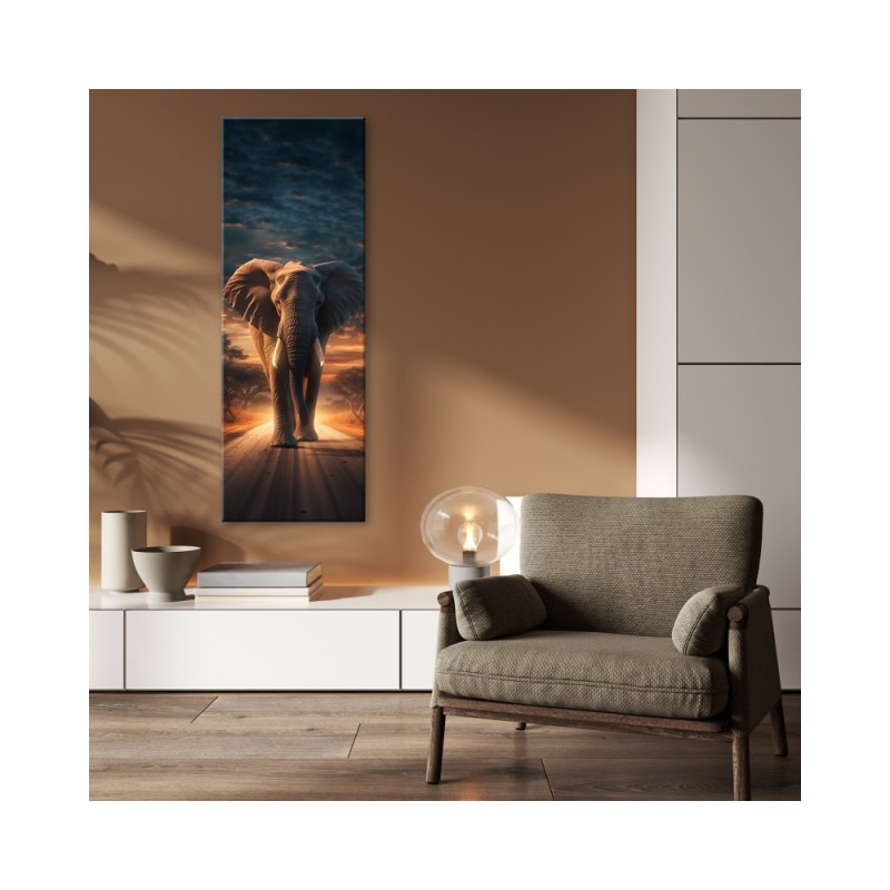 Leinwandbild modern - Elefant Safari-Tier | Feeby
