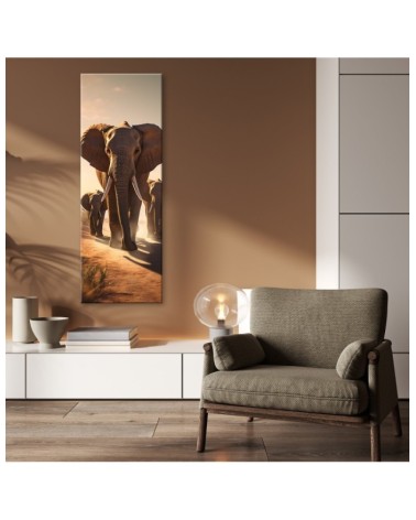 Bild auf Leinwand - Umherziehende Elefanten | Feeby