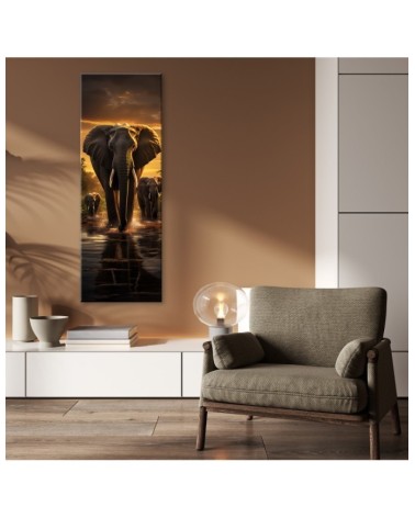 Leinwandbild - Elefanten Afrika Safari | Feeby