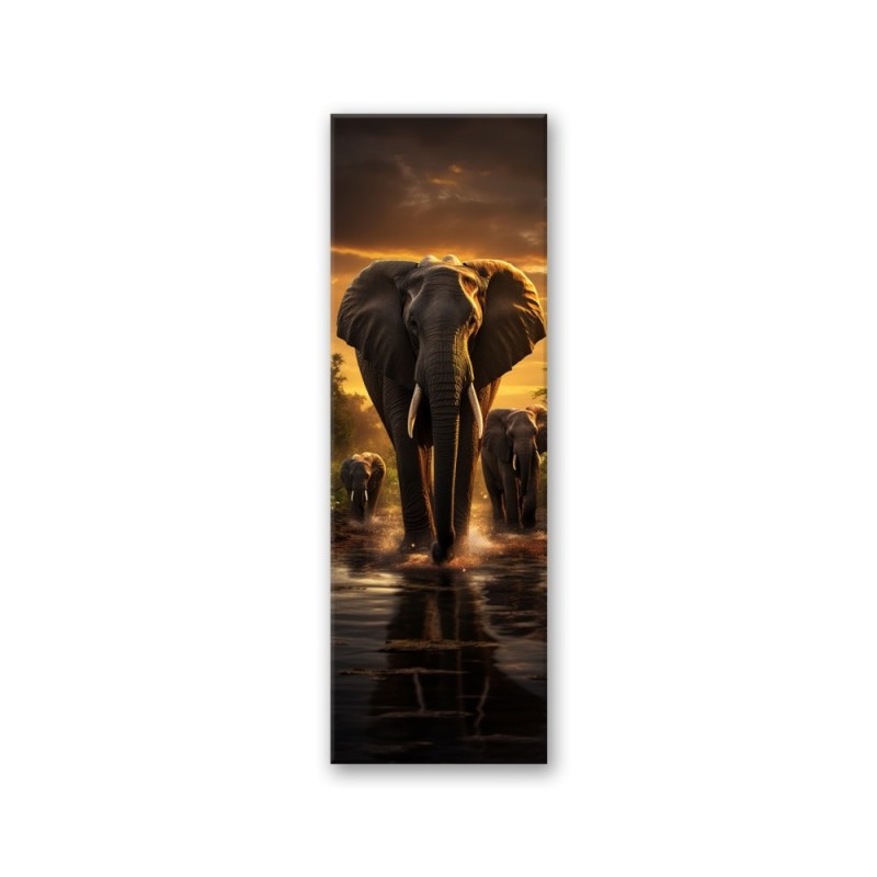 Leinwandbild - Elefanten Afrika Safari | Feeby