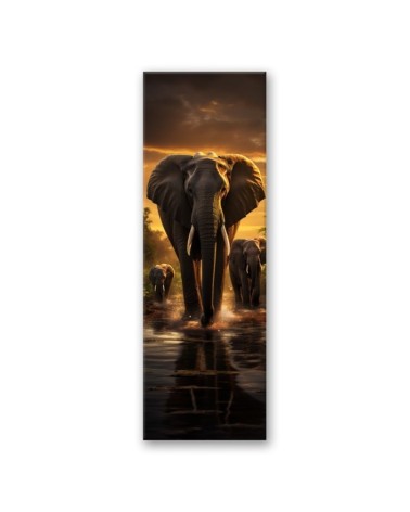 Leinwandbild - Elefanten Afrika Safari | Feeby