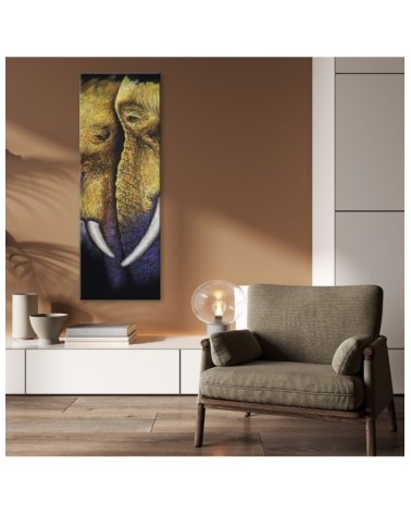 Wandbild für Wohnzimmer - Elefantenpärchen | Feeby