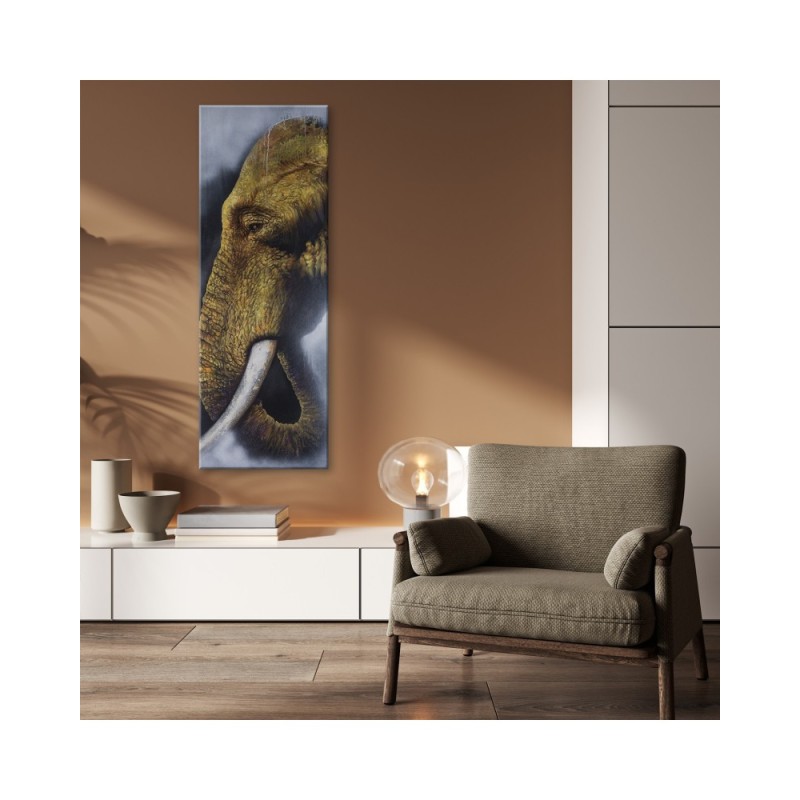 Modernes Wandbild - Einzelner Elefant | Feeby