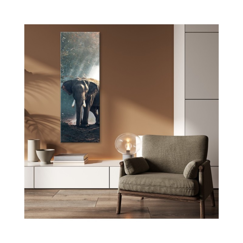 Leinwandbild - Elefant im Dschungel | Feeby
