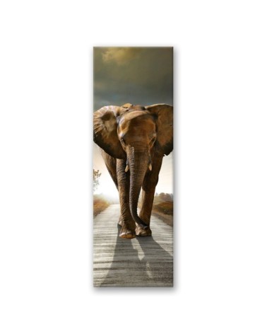 Modernes Wandbild - Elefant auf der Straße | Feeby