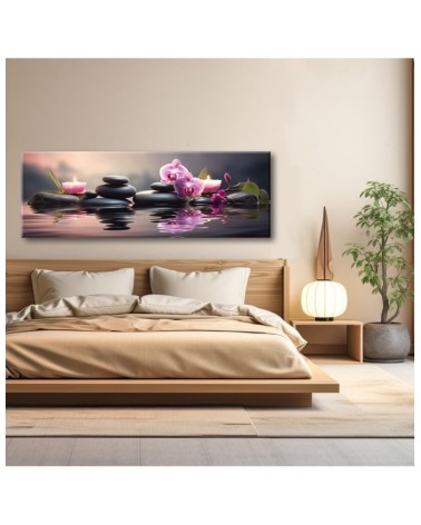 Bild auf Leinwand - Zen Orchidee Zusammensetzung | Feeby