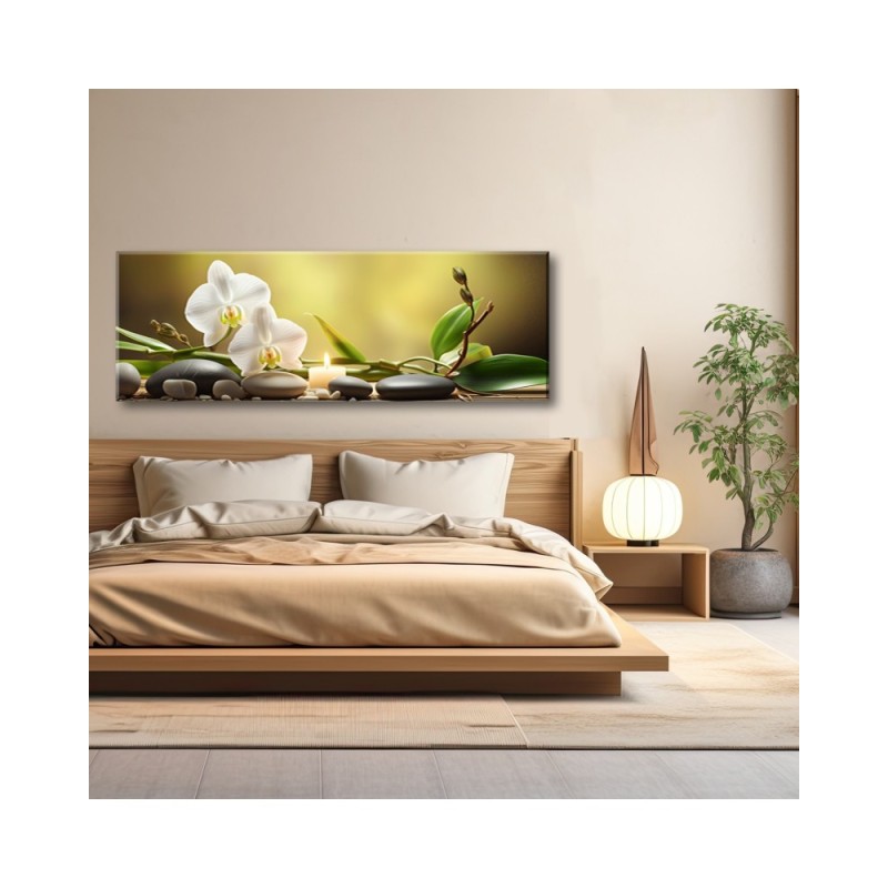 Leinwanddruck - Gelbes Zen-Muster | Feeby