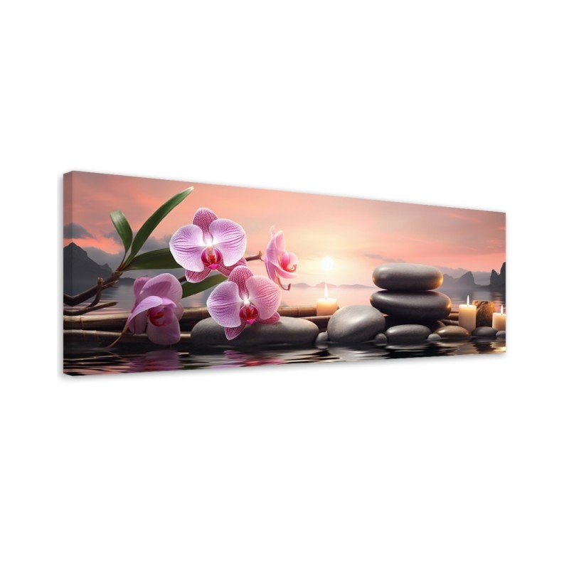 Leinwandbild - Rosa Zen-Muster | Feeby