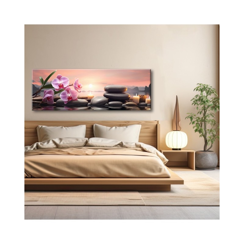 Leinwandbild - Rosa Zen-Muster | Feeby